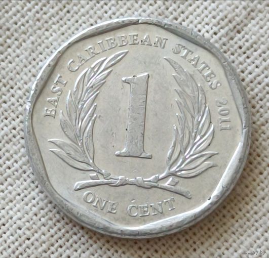 Восточные Карибы. 1 цент 2011 года.