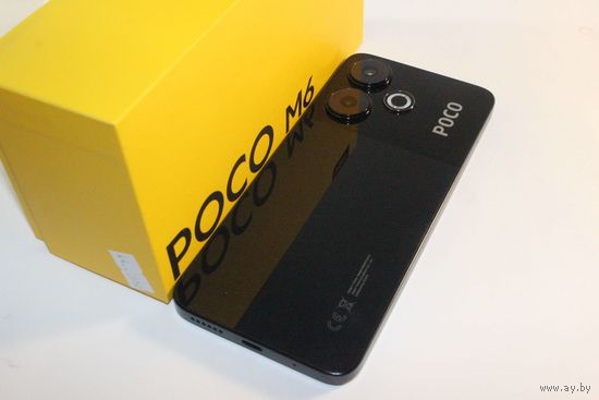 Новый POCO M6 6GB/128GB с NFC международная версия (черный)