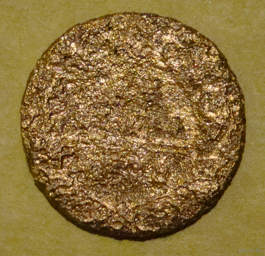 Деньга 1732 , вес  7,3  , редка чеканка , не каталожная , гурт узорчатый , раритет