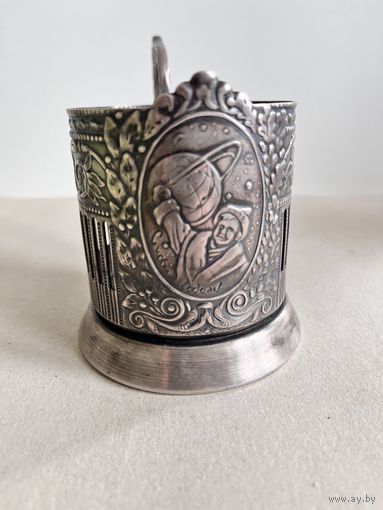 ПОДСТАКАННИК "С НОВЫМ 1958 ГОДОМ". КОЛЬЧУГИНО. 1957 ГОД. СМ.ФОТО И ОПИСАНИЕ.