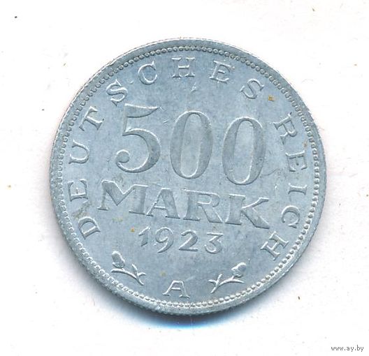 Германия 500 марок 1923 год А 1922 год А _состояние VF