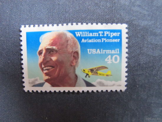 Марка США. Уильям Пайпер, пионер авиации (Mi:US 2135A)