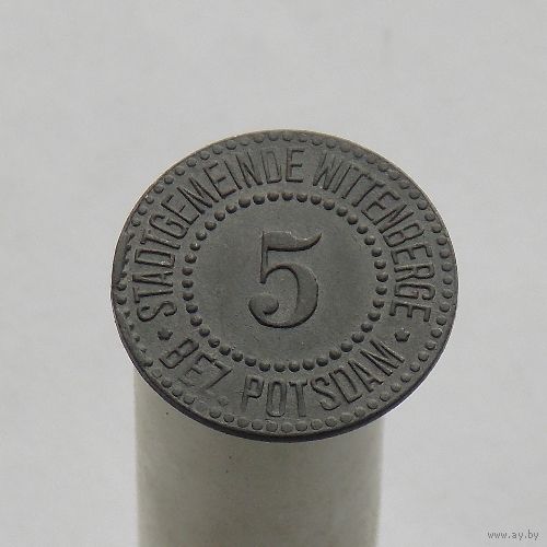 Германия (нотгельды)  5 пфеннигов Потсдам 1917 Муниципалитет Виттенберг