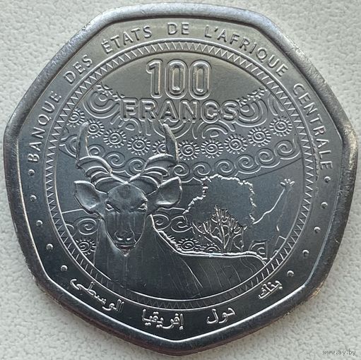 Центральная Африка 100 франков 2024 г.