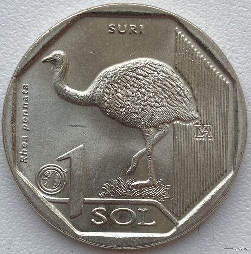 Перу 1 соль 2018 г. Фауна Перу. Дарвинов нанду