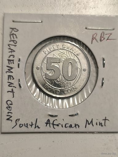 Zimbabwe 50 c BOND COIN