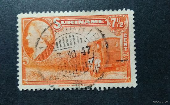 Суринам\294с\1945 тростник.штемпель PARAMARIBO