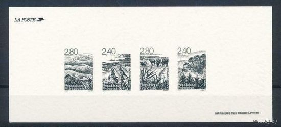 Франция\977\ 1995 Люкс-блок. ландшафты. картон MNH