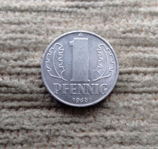 Werty71 Германия ГДР 1 пфенниг 1968 А