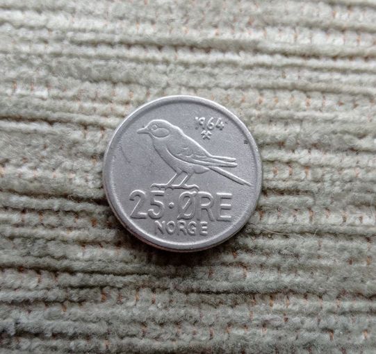 Werty71 Норвегия 25 эре 1964 Синица
