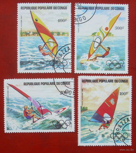 Конго. Парусный спорт. ( 4 марки ) 1983 года. 8-8.