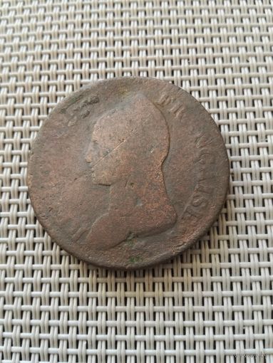 Франция (Первая Республика) децим (10 сантимов), медь