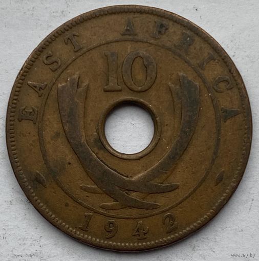 Британская Восточная Африка 10 центов 1942 г.