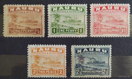 Британские колонии. Науру 1924-48 г. SG26a, 27b-30b MH