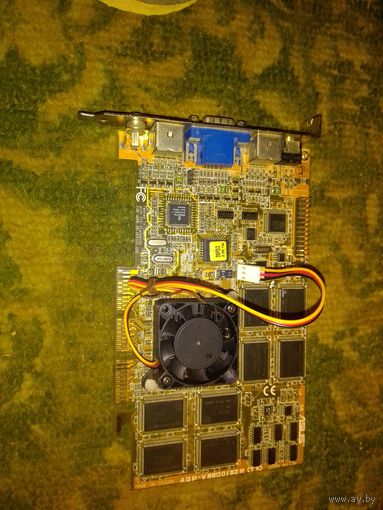 Видеокарта ASUS V3800 (nVidia Riva TNT2) под AGP слот