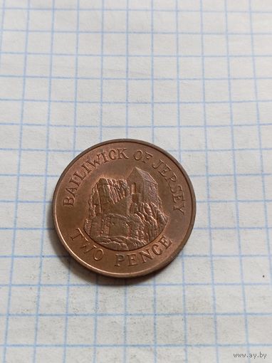 2 пенса 1983 года. Джерси