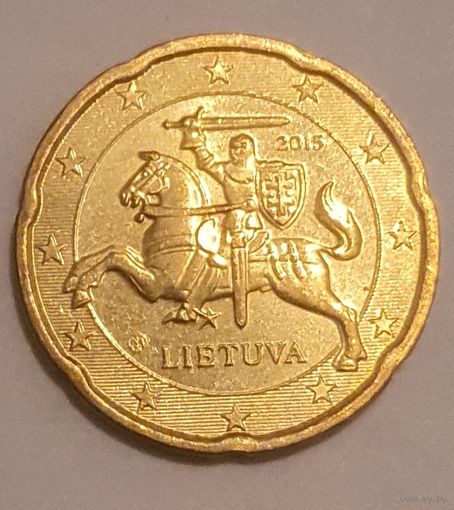 Литва 2015 20 евро центов