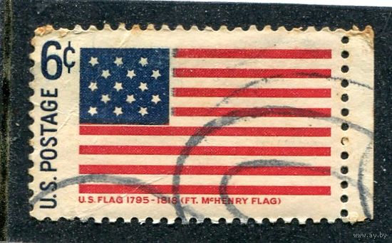 США. Исторический флаг США с 15 звездами