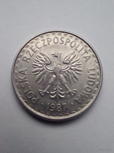 Польша 1 злотый 1987 г.(3)