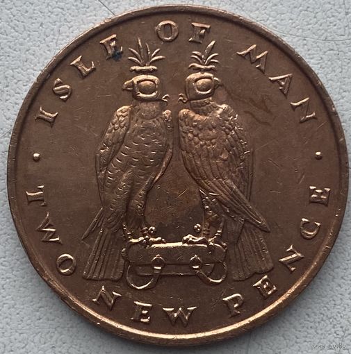 Остров Мэн 2 пенса 1975 г.