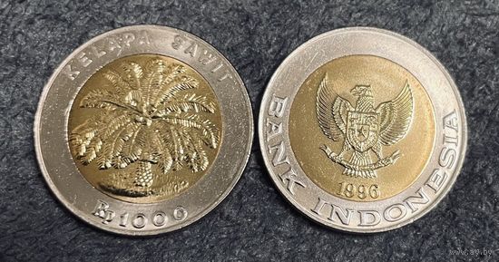 Индонезия 1996 1000 рупий Пальма UNC