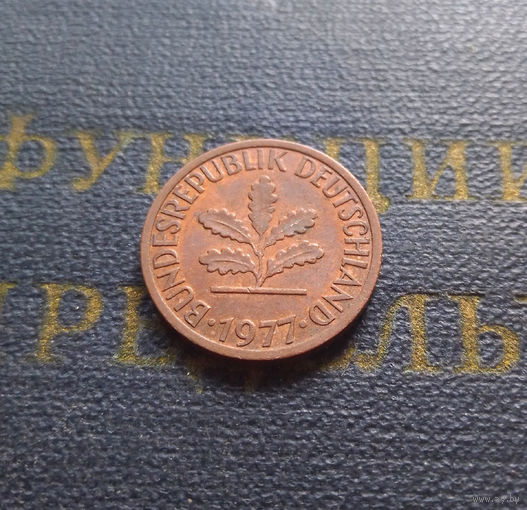 1 пфенниг 1977 (D) Германия ФРГ #06 XF