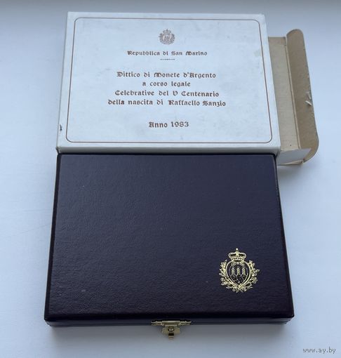 САН-МАРИНО  500+1000 лир 1983 г.
