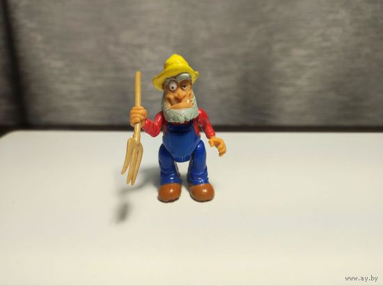 Игрушка фигурка Фермер Crazy Planet 1999 г. киндер Chupa-Chups