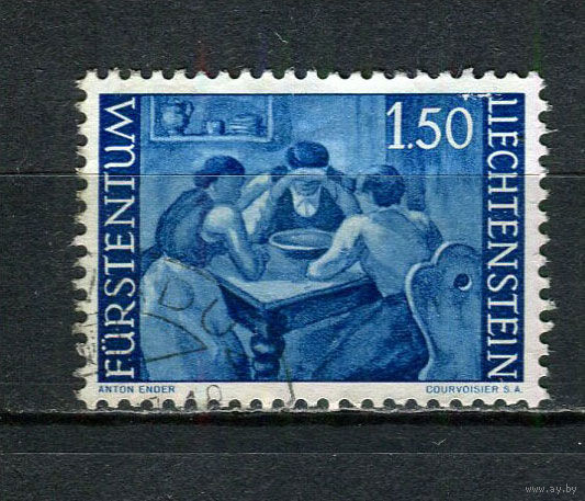 Лихтенштейн - 1960 - Сельское хозяйство 1,50Fr - [Mi.397] - 1 марка. Гашеная.  (Лот 56Ga)-T25P40