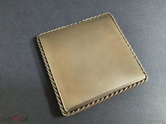 Пудренница. СССР. Серебро 925 пр Позолота Новая 178 грамм