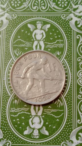 Люксембург 1 франк 1928