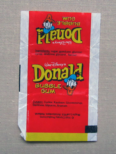 02-1671 Обертка фантик от жевачки жевательной резинки Donald