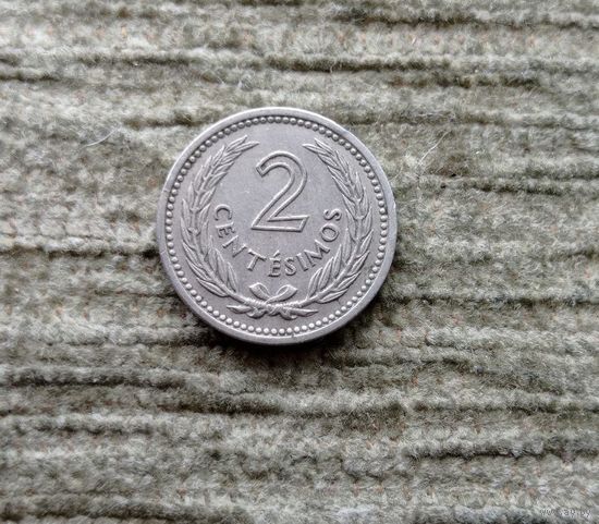 Werty71 Уругвай 2 сентесимо 1953
