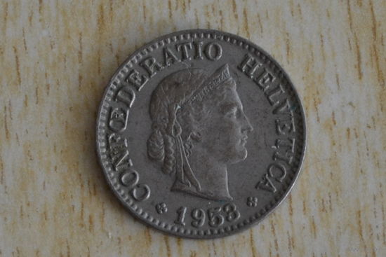 Швейцария 10 раппенов 1953