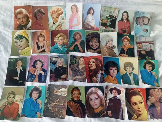Открытки актеры 148 шт женщины