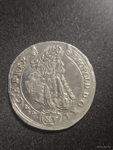 Венгрия. 15 крейцеров 1689 г.К-В. Кремница. Леопольд I.