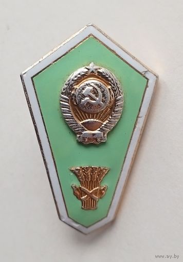 Поплавок. Знак об окончании сельскохозяйственного техникума СССР.