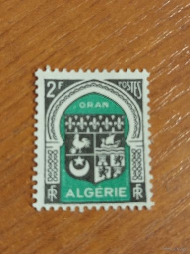 1947 французская колония Алжир чистая без клея без дыр герб (5-1)