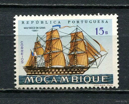 Португальские колонии - Мозамбик - 1963 - Парусник 15Е - [Mi.511] - 1 марка. MNH.  (Лот 67HT)-TG3P17
