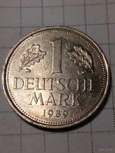 1 марка  ФРГ 1989 J год