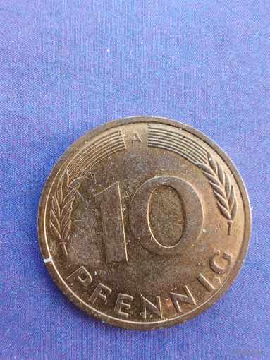 Германия ФРГ 10 пфеннигов 1991 A