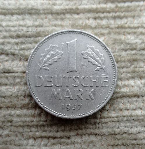 Werty71 Германия ФРГ 1 марка 1957 F