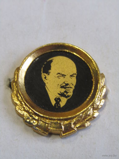 Знак. Значок. "Ленин В.И." "Траурный". "Венок". Ильич. Ульянов. СССР 1950-х.