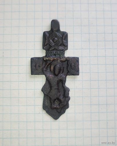 Крест килеконечный  Великомученик Никита побивающий беса 15-16в. R9