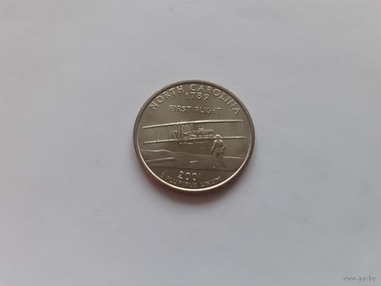 США квотер 2001 штат Северная Каролина