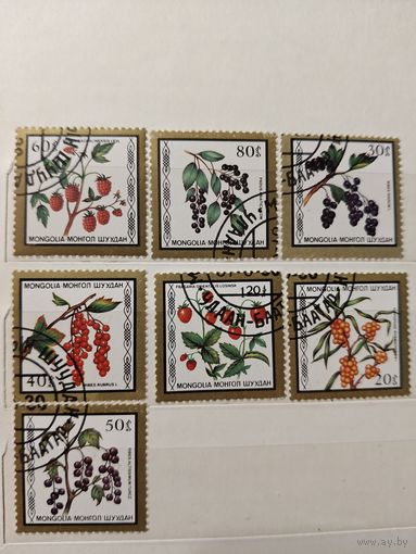 РАСПРОДАЖА КОЛЛЕКЦИИ. Монголия, марки "ягоды"