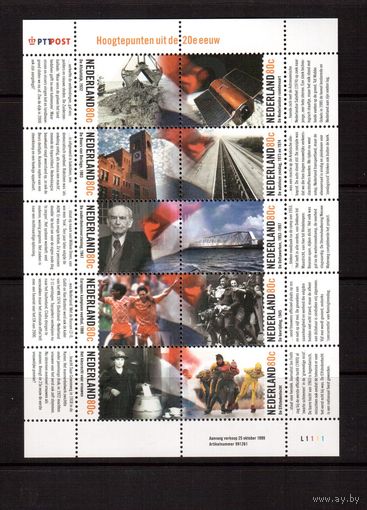 Нидерланды-1999,(Мих.1740-1749)  **  ,Спорт, Космос