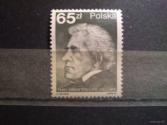 Польша 1987 г.Павел Эдмунд Стшелецкий (1797-1873),польский путешественник, геолог , географ./09а/