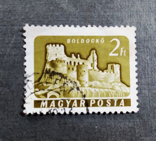 Марка Венгрия 1961 год Замки и дворцы