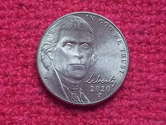 США 5 центов 2020 г. P